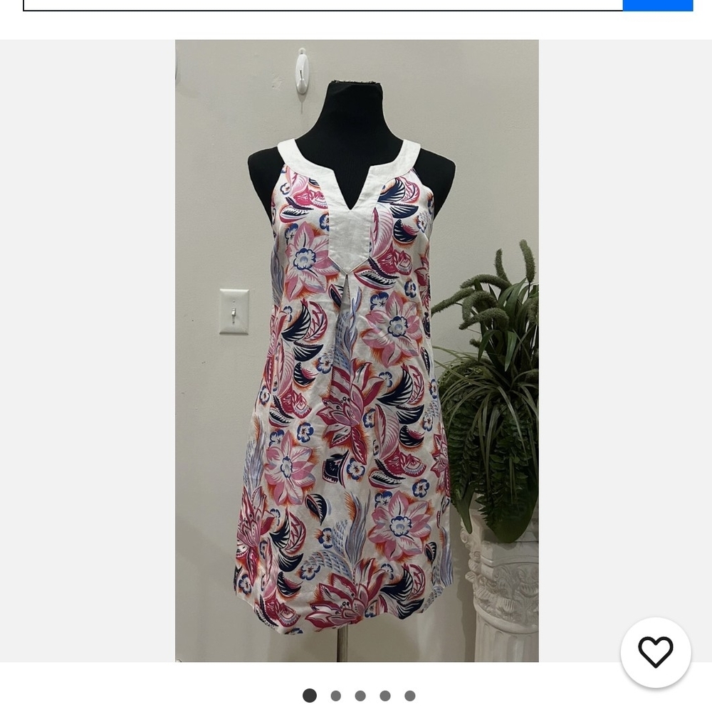 Women's Tommy Bahama White Bohemian Blossom Shift Dress . Size M